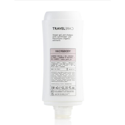 Gfl Travelcare Hair & Body 2σε1 σαμπουάν και αφρόλουτρο σε φιάλη 330ml