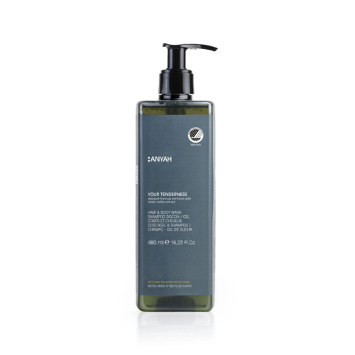 Gfl Anyah Hair & Body 2σε1 σαμπουάν και αφρόλουτρο σε επαναγεμιζόμενη φιάλη με αντλία 480ml