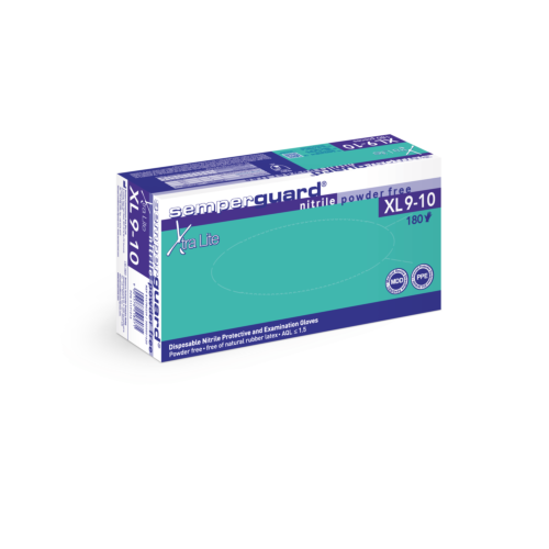 Semperguard® Xtra Lite γάντια μιας χρήσης νιτριλίου χωρίς πούδρα μοβ XL 180τεμ