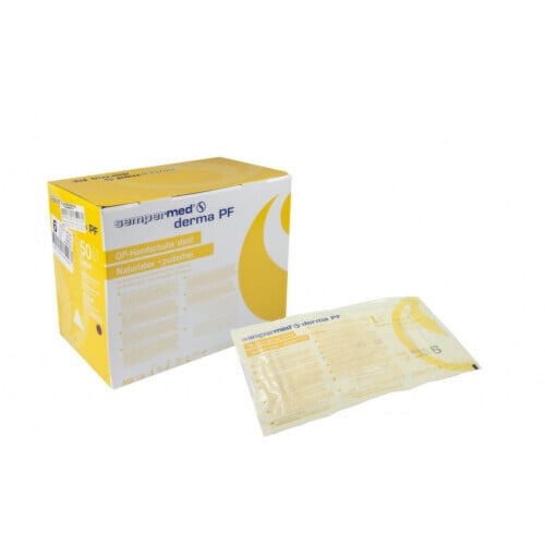 Sempermed® Derma χειρουργικά γάντια μιας χρήσης λάτεξ χωρίς πούδρα λευκά No.9 100τεμ