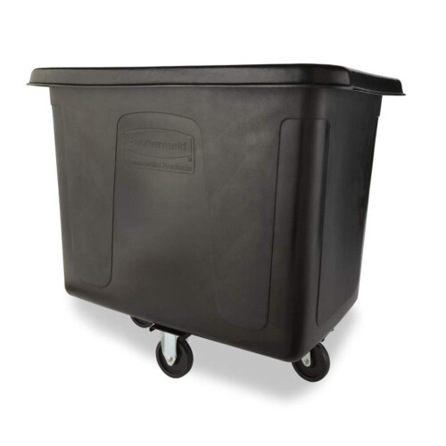 Rubbermaid® Cube Truck κάδος μεταφοράς απορριμμάτων μαύρος 500L