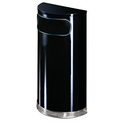 Rubbermaid® Designer κάδος απορριμμάτων ανοξείδωτος μαύρος 34L