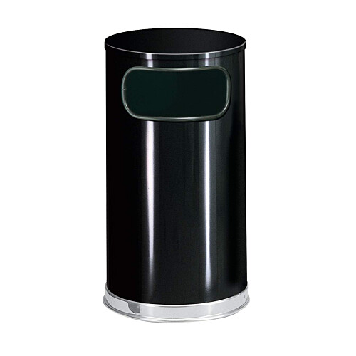 Rubbermaid® Designer κάδος απορριμμάτων ανοξείδωτος μαύρος 45L