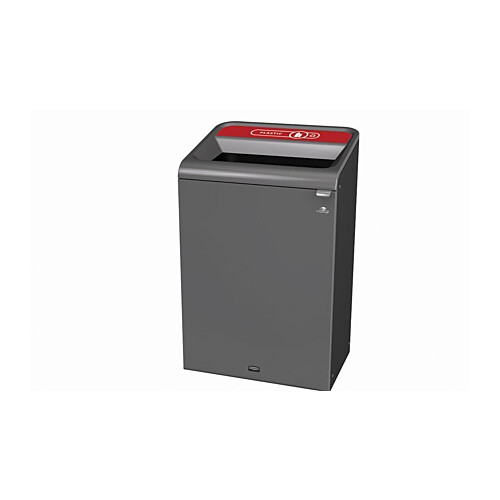 Rubbermaid® Configure™ κάδος ανακύκλωσης πλαστικού με κόκκινη σήμανση 125L