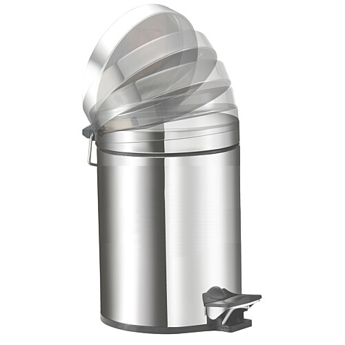 Χαρτοδοχείο Soft Close inox με πεντάλ 5L