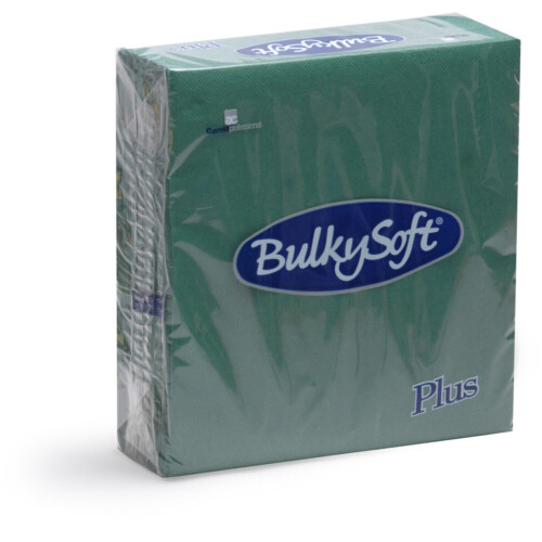 BulkySoft® Plus χαρτοπετσέτα point to point πράσινη 2φυλλη 1/4 38x38cm 40τεμ