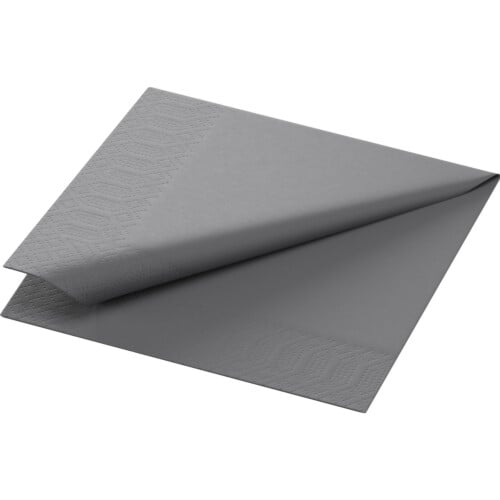 Duni χαρτοπετσέτα γκρι 3φυλλη 1/4 24x24cm πολυτελείας 250τεμ