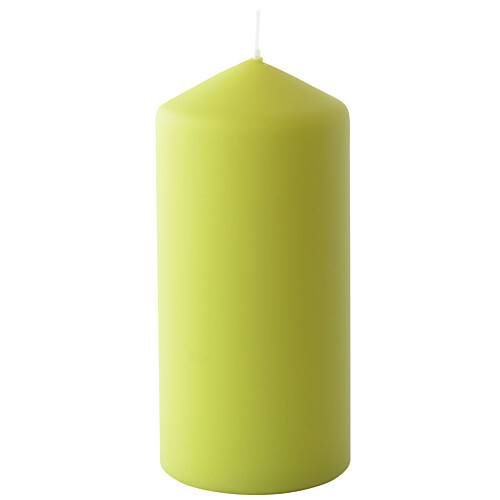 Duni Pillar κερί ματ λαχανί 15xØ7cm 50h