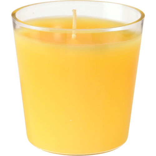 Duni Switch&Shine κερί σε ποτήρι κίτρινο 6,5xØ6,5cm 30h