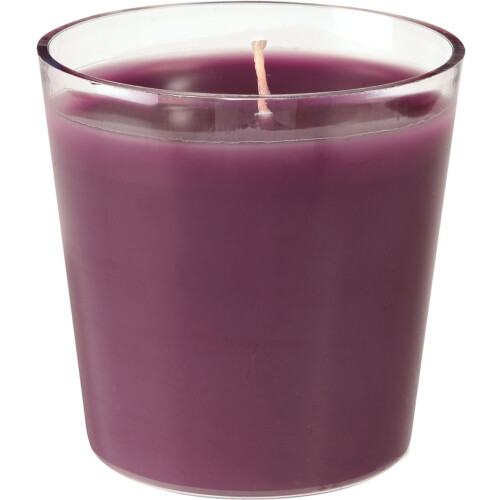 Duni Switch&Shine κερί σε ποτήρι σκούρο μοβ 6,5xØ6,5cm 30h