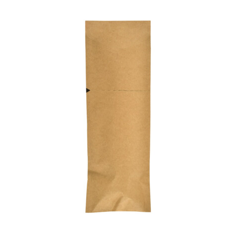 Duni Sealable Sacchetto® Ecoecho® θήκη μαχαιροπίρουνου kraft με χαρτοπετσέτα λευκή 8,5x25cm 350τεμ
