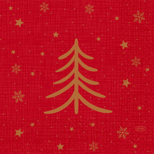 Duni Shimmer Trees χαρτοπετσέτα με σχέδιο 3φυλλη 1/4 33x33cm πολυτελείας 250τεμ