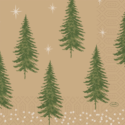 Duni Humble Trees χαρτοπετσέτα με σχέδιο 3φυλλη 1/4 33x33cm πολυτελείας 250τεμ