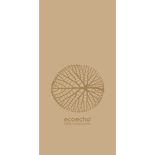 Duni Organic Ecoecho® χαρτοπετσέτα με σχέδιο 2φυλλη 1/8 40x40cm πολυτελείας 300τεμ