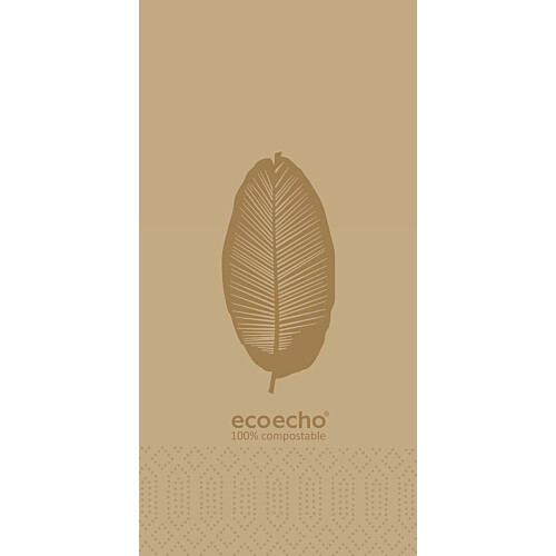 Duni Organic Ecoecho® χαρτοπετσέτα με σχέδιο 3φυλλη 1/8 40x40cm πολυτελείας 250τεμ