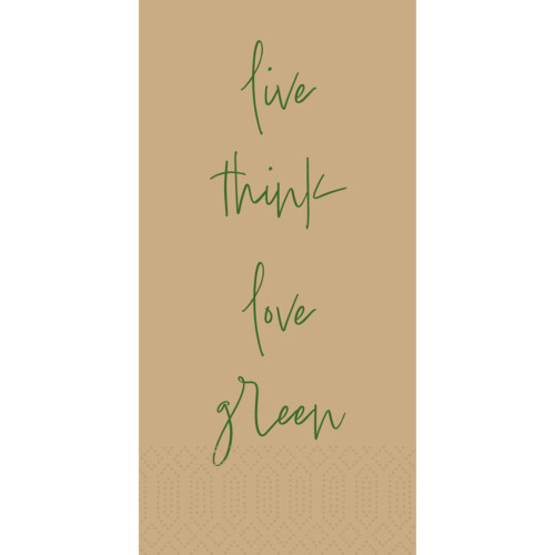 Duni Love Green χαρτοπετσέτα με σχέδιο 3φυλλη 1/8 40x40cm πολυτελείας 250τεμ