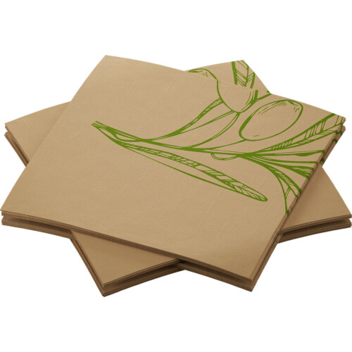 Duni Dunisoft® Veggies χαρτοπετσέτα με σχέδιο 1/4 20x20cm Airlaid 180τεμ