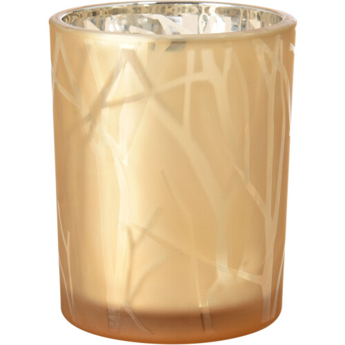 Duni Shimmer κηροπήγιο γυάλινο χρυσό 10xØ8cm