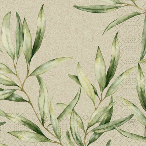 Duni Foliage χαρτοπετσέτα με σχέδιο 3φυλλη 1/4 33x33cm πολυτελείας 50τεμ