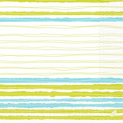 Duni Elise Stripes χαρτοπετσέτα λευκή με σχέδιο 3φυλλη 1/4 40x40cm πολυτελείας 250τεμ
