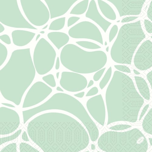 Duni Ocean Mint χαρτοπετσέτα με σχέδιο 3φυλλη 1/4  40x40cm πολυτελείας 250τεμ