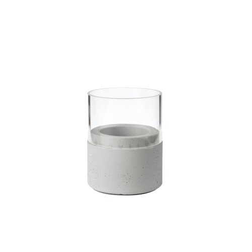 Duni Neat κηροπήγιο γυάλινο γκρι 7xØ6,1cm