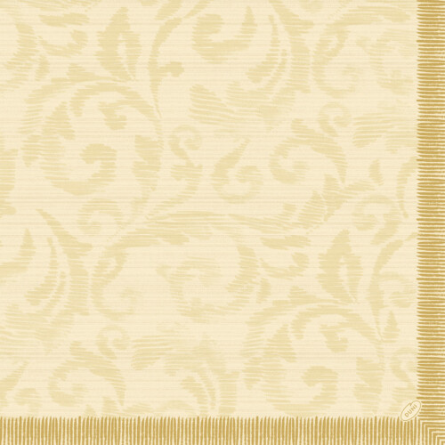 Duni χαρτοπετσέτα Rich Damast Cream 4φυλλη 1/4 40x40cm πολυτελείας 50τεμ