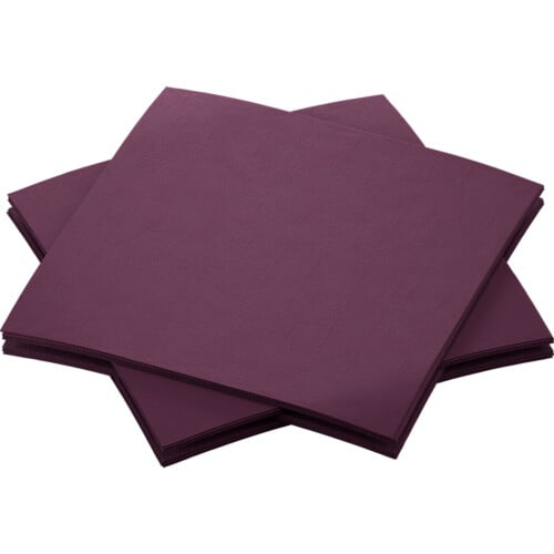 Duni Bio Dunisoft® χαρτοπετσέτα μοβ 1/4 20x20cm Airlaid 180τεμ