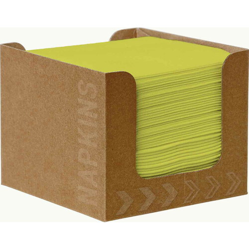 Duni Bio Dunisoft® Ecoecho χάρτινη θήκη με λαχανί χαρτοπετσέτες 20x20cm 50τεμ