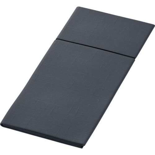 Airlaid χαρτοπετσέτα φάκελος μαύρη 33x40cm 70τεμ