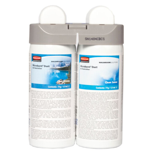 Rubbermaid Microburst® Duet Clean Sense/Cool Breeze άρωμα χώρου σε σπρέι 2x121ml