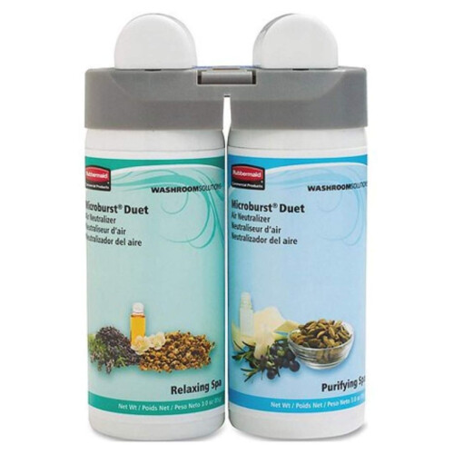 Rubbermaid Microburst® Duet Purifying/Relaxing Spa άρωμα χώρου σε σπρέι 2x121ml 3000 ψεκασμοί