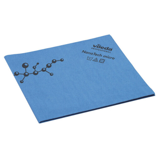 Vileda® Nanotech Micro αντιβακτηριδιακό πανί μικροϊνών μπλε 38x40cm