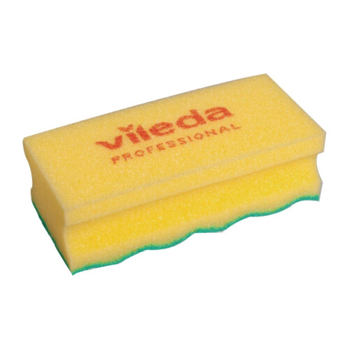 Vileda® Puractive σπόγγος που δεν χαράζει με λαβή κίτρινο 8,5x13,5cm