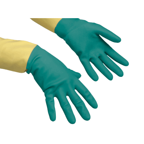 Vileda® Heavyweight γάντια πολλαπλών χρήσεων λάτεξ πράσινα L 2τεμ
