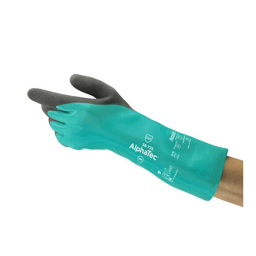 Ansell AlphaTec® 58-735 γάντια γενικής χρήσης νιτριλίου πράσινα Νο.7