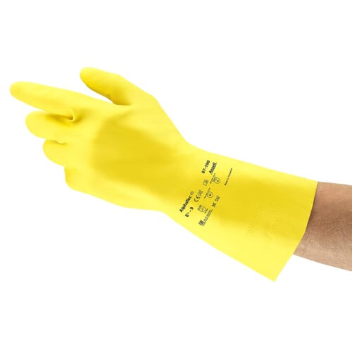 Ansell AlphaTec® 87-190 γάντια γενικής χρήσης λάτεξ κίτρινο Νο.10