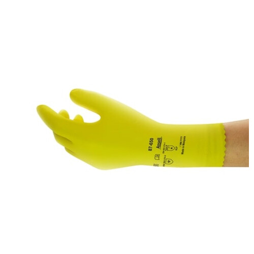 Ansell AlphaTec® 87-650 γάντια γενικής χρήσης λάτεξ κίτρινο Νο.8