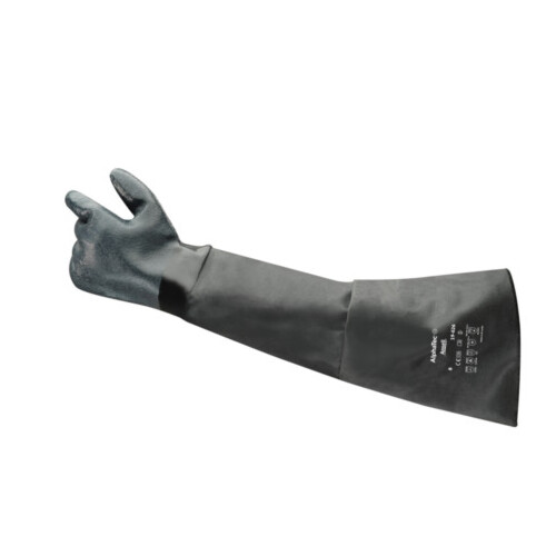 Ansell AlphaTec® 19-026 γάντια πολλαπλών χρήσεων για προστασία από χημικά και θερμότητα μαύρα No.8