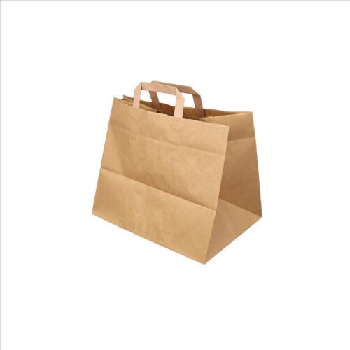 Τσάντα μεταφοράς χάρτινη kraft 32x21x26cm 250τεμ