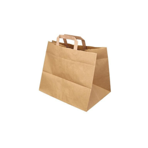 Τσάντα μεταφοράς χάρτινη kraft 32x21x33cm 250τεμ