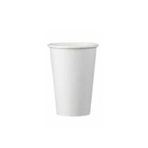 Χάρτινο ποτήρι μονότοιχο λευκό 7,5oz 50τεμ