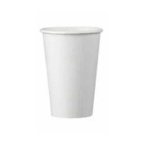 Χάρτινο ποτήρι μονότοιχο λευκό 12oz 50τεμ