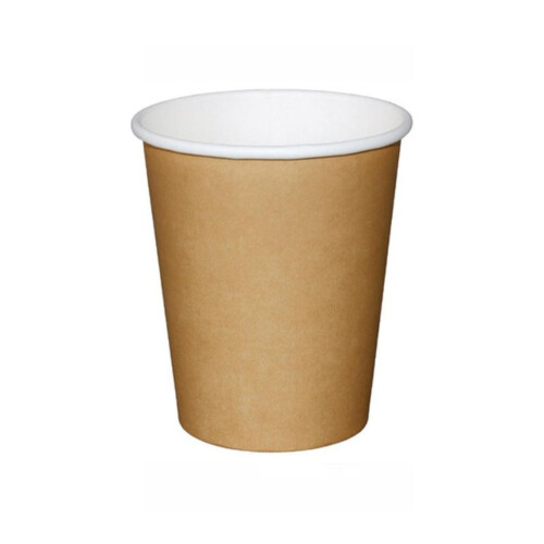 Χάρτινο ποτήρι μονότοιχο kraft 12oz 50τεμ