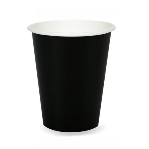 Χάρτινο ποτήρι μονότοιχο μαύρο 16oz 50τεμ