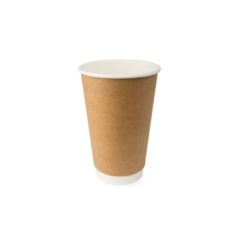 Χάρτινο ποτήρι διπλότοιχο kraft 8oz 25τεμ