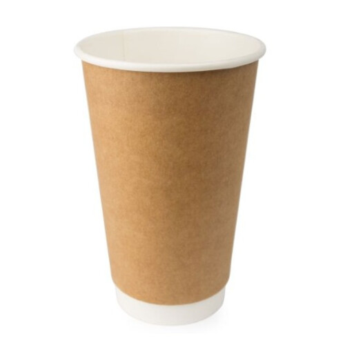Χάρτινο ποτήρι διπλότοιχο kraft 12oz 25τεμ