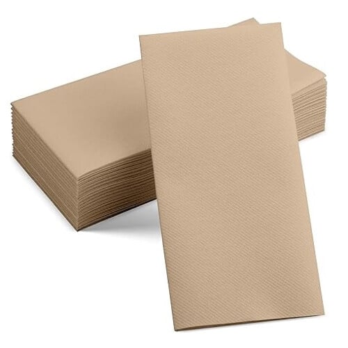 Χαρτοπετσέτα kraft 1/8 40x40cm Airlaid Headfold 70τεμ