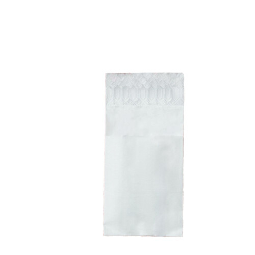 Θήκη μαχαιροπίρουνου slim λευκή 2φυλλη 33x33cm πολυτελείας 120τεμ