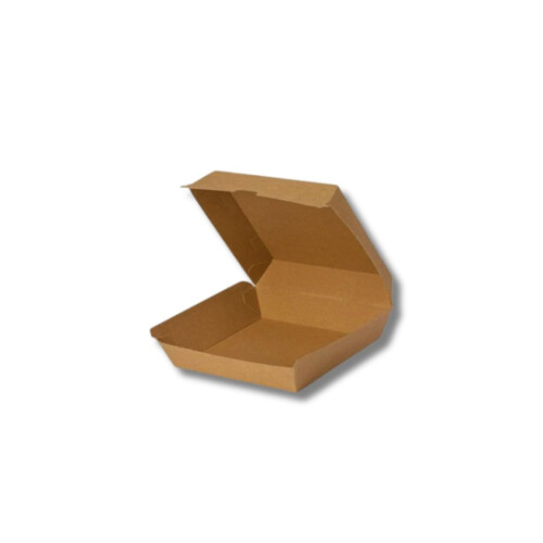 Κουτί σνακ χωρίς πλαστικό 20,5x10,5x8cm καφέ 50τεμ